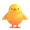 front facing baby chick